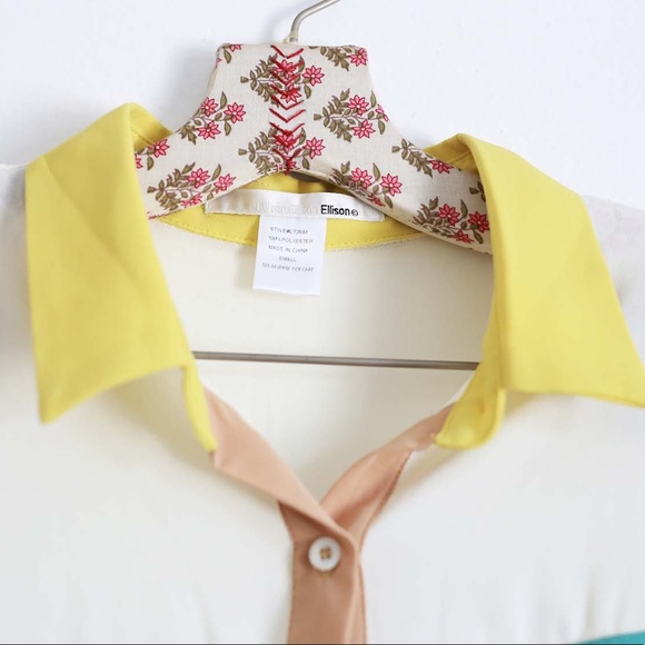Ellison Ellison Ellison color block button up! - Picture 2 of 4